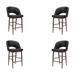 Executive Counter Stool (Set of 4) - 38"H (SH 26") x 19.5"W x 22.5"D