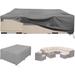 Large Sofa Cover Garden Furniture Waterproof Cover to Protect The Table, Chair and Sofa Garden Furniture Cover - 126"x64"x28"