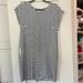 Madewell Dresses | Madewell Mod Striped Dbl Back Zipper Dress Sz M | Color: Black/White | Size: M