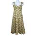 Anthropologie Dresses | Anthropologie Talulah Sleeveless Sunny Days Floral Linen Midi Dress Size M | Color: Blue/Yellow | Size: M