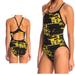 Adidas Swim | Adidas Elemental Raw Vortex Yellow Black Swimsuit | Color: Black/Yellow | Size: 40