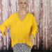 Zara Tops | Nwot Zara Women's Long Sleeve V-Neck Blouse Size L | Color: Yellow | Size: L