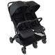 Deryan Rolo X2 Pushchair Buggy 2 in 1 - Buggy Small Foldable - Birth to 4 Years - Baby Cart per Seat Load Capacity up to 22 kg - Children's Buggy Foldable - Compact and Foldable - Black