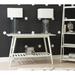 Hashtag Home Brock 47” Wood & Veneers Console Table w/ Decorative Shelf Wood in White | 30 H x 47 W x 18 D in | Wayfair