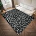 Black/White 144 x 108 x 0.19 in Area Rug - Everly Quinn Area Rug Chenille, Polyester | 144 H x 108 W x 0.19 D in | Wayfair