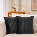 Everly Quinn Velvet Cushion Pillow Cover Velvet in Black | 20 H x 20 W x 2.5 D in | Wayfair 919164C048A8418DA8D735C09A8354CB