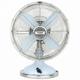 Hkoenig - Ventilateur de table JOE50 47dB 3 vitesses D25cm Métal Bleu