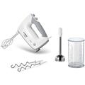 Batteur a main BOSCH MFQ36470 ERGOMIXX - 450W, 5 vitesses + pulse, accessoire pied mixeur inox