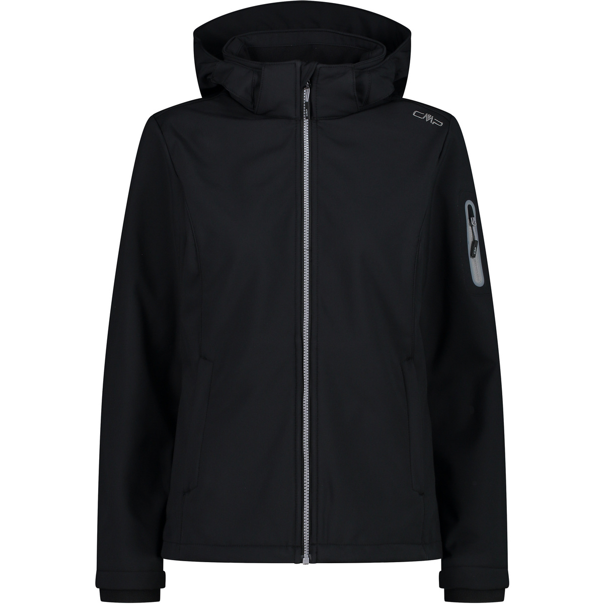 CMP Damen Softshell Hoodie Jacke (Größe XL, schwarz)