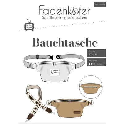 Fadenkäfer Schnitt Bauchtasche