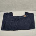 Levi's Jeans | Levi's 501 44x30 Regular Fit Straight Leg Button Fly Black Dark Wash Jeans Usa | Color: Blue | Size: 44