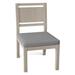 Summer Classics Avondale Patio Dining Side Chair w/ Cushions Wood in Brown | 36 H x 20.5 W x 25.5 D in | Wayfair 294227+C224716N