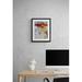 Made & Curated Radiant By Elizabeth Chapman Paper in Gray/Red | 21.25 H x 17.25 W x 0.875 D in | Wayfair 22298_Matted Paper_16 x 20