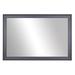 Lark Manor™ Morgan Wood Framed w/ Safety Backing Ideal for Bathroom/Vanity Mirror Metal in Gray | 32 H x 26 W x 1 D in | Wayfair