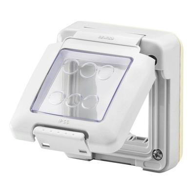 Combi in wasserdichter Abdeckung 2 Plätze System IP55 - Gewiss Image