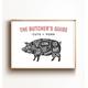Cuts of Pork Print, The Butcher's Guide Wall Art, Vintage Style Butcher's Guide, Cuts of Meat Wall Hanging, BBQ Poster, Retro Cuts of Pork