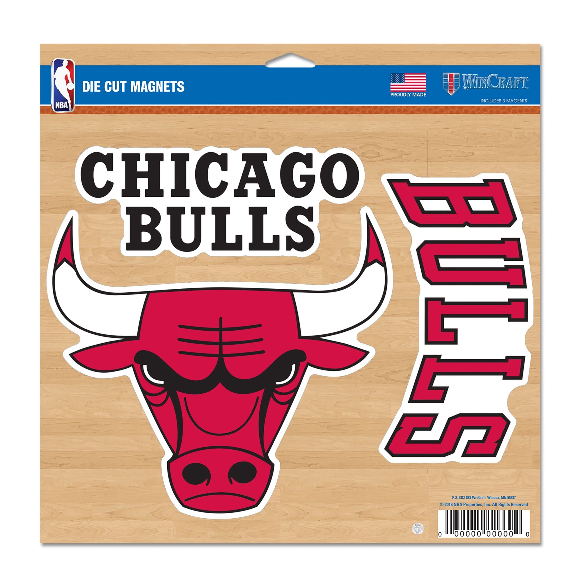 Chicago Bulls Magnetset – 11 x 11 Zoll