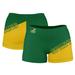 Women's Green Norfolk State Spartans Color Block Shorts