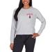Women's Concepts Sport Gray Los Angeles Angels Greenway Long Sleeve Top