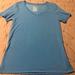 Nike Tops | Nike Dri-Fit Blue V-Neck “The Nike Tee” Size Medium | Color: Blue | Size: M