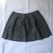 Madewell Skirts | Madewell Wms Sz 12 Black Gray Pleated Tweed Skirt | Color: Black/Gray | Size: 12