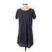 Cotton On Casual Dress - Shift: Blue Print Dresses - Women's Size X-Small