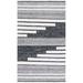 White 60 x 36 x 0.2 in Indoor Area Rug - Safavieh Kilim 448 Area Rug In Ivory/Black Polyester | 60 H x 36 W x 0.2 D in | Wayfair KLM448Z-3