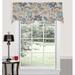 thomasville at home Floral Cotton Scalloped 52" Window Valance in Cream/Blue/Gray 100% Cotton | 17 H x 52 W in | Wayfair FV7620