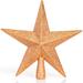 The Holiday Aisle® Glitter Star Tree Topper Plastic in Brown | 8 H x 2 W x 8 D in | Wayfair 1C8309288F0C41B6940AB6B995F0D358