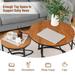 Set of 2 Modern Round Nesting Coffee Table for Balcony and Living Room - 24" x 24" x 20" (L x W x H)