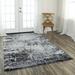 Alora Decor Elect Charcoal, Grey, Ivory, and Beige Abstract Rug