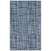 Alora Decor Classic Blue and Ivory Geometric Hand-tufted Wool Rug