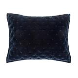 HiEnd Accents Stella Faux Silk Velvet Quilted Pillow Sham, 1PC