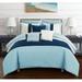 Chic Home Arza 10 Piece Color Block Quilted Comforter Set