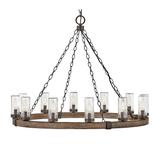 Sawyer Large 38" Wide Single Tier 12-Light Chandelier