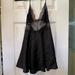 Victoria's Secret Intimates & Sleepwear | Black Victoria’s Secret Lace And Satin Slip | Color: Black | Size: M