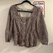 Madewell Tops | Madewell Square Neck Corduroy Top | Color: Brown/Cream | Size: S