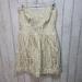 American Eagle Outfitters Dresses | American Eagle Aeo Women's Size 12 Ivory Silver Print Strapless Shealth Dress. | Color: Cream/Silver | Size: 12