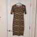 Lularoe Dresses | Lularoe Julia Dress Size Xs | Color: Black/Tan | Size: Xs