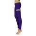 Women's Purple James Madison Dukes Plus Size Solid Yoga Leggings