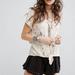 Free People Tops | Free People | Nwt Castaway Cutout Top | Color: Cream/Pink | Size: Xs