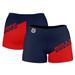 Women's Navy Fresno State Bulldogs Color Block Shorts