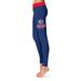 Women's Navy Belmont Bruins Plus Size Solid Yoga Leggings