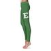 Women's Green Eastern Michigan Eagles Plus Size Solid Yoga Leggings