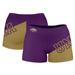 Women's Purple North Alabama Lions Plus Size Color Block Shorts