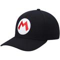 Men's BIOWORLD Black Super Mario Bros. Logo Elite Snapback Hat