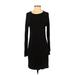 Lou & Grey Casual Dress - Sheath: Black Solid Dresses - Women's Size Small