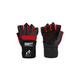 Gorilla Wear - Dallas Wrist Wrap Gloves - Schwarz/Rot - Bodybuilding und Fitness Accessoires für Damen und Herren Logo Unterstützung besserer Halt, S