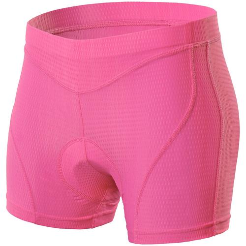 Damen Fahrrad Unterwasche 3D Gepolsterte MTB Fahrrad Fahrrad Unterwasche Shorts, Modell: S Pink