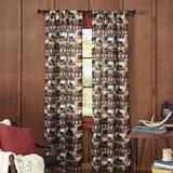 Amalgamated Textiles Animal Print Semi-Sheer Rod Pocket Curtain Panels Polyester in Brown | 96 H x 38 W in | Wayfair YB014981DSTVE1 A309